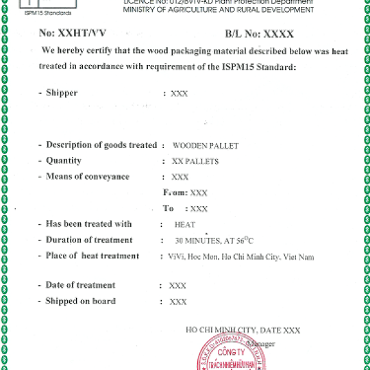 Heat Treatment Certificate
